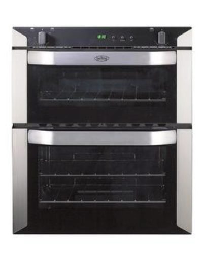Belling Bi70G 60Cm Built-Under Double Gas Oven - Stainless Steel
